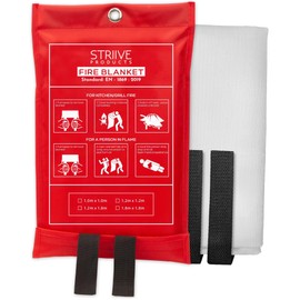 Striive Products Emergency Fire Blanket for Home & Kitchen, Flame Retardant Fireproof Fiberglass Fire Blanket Professional Grade (3)