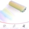 Rainbow Table Runner Glitter Tulle Fabric, Soft Decorative Fabric Tulle