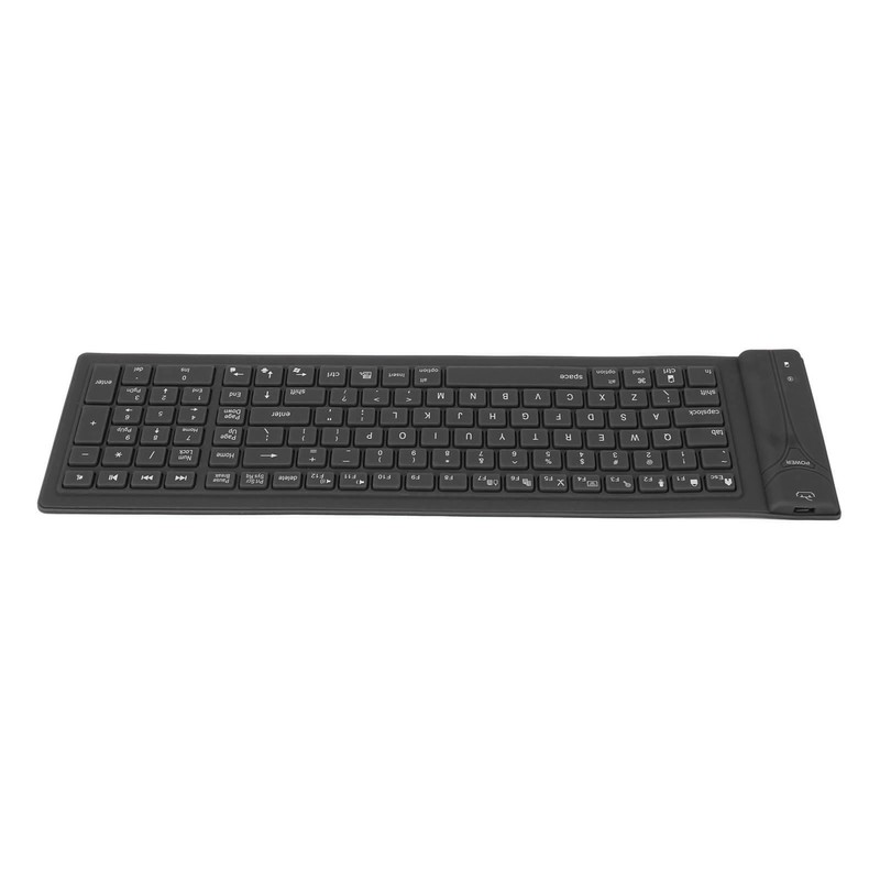 Foldable Silicone Keyboard 108 Keys Waterproof Full Sealing Design Mute