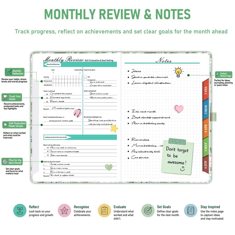 ZXHQ 2027 Diary Page a Day A5, Full Year Daily