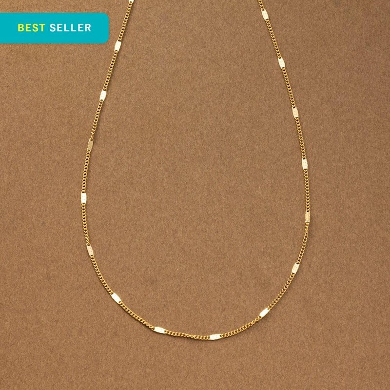 Cream Dot Necklace, Women's Popular, Stainless Steel, Surgical Stainless Steel,