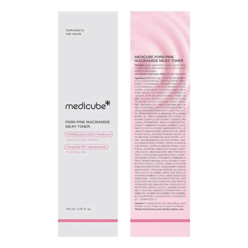 Tónico Lechoso De Niacinamida Rosa Medicube Pdrn - 150ml