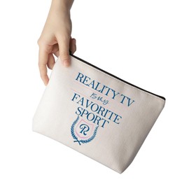 Bravo Gift for Her Reality TV is My Favorite Sport Makeup Zipper Pouch Bachelor Fans Gift (S-Port Bag)