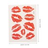FOMIYES Real Lips Pattern Temporary 6pcs Waterproof Skin Safe Temporary
