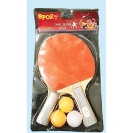 PROSTYLE SPORTS Table Tennis Racket Two Paddle Ping Pong Bat + 3 Balls Set