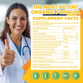 Potassium Magnesium Gummies - High Absorption Magnesium Glycinate & Potassium Citrate Plus Omega 3, B6, D3, K2 & Calcium - Chewable Gummy for Leg Cramps, Immunity & Energy Orange 120 Gummies