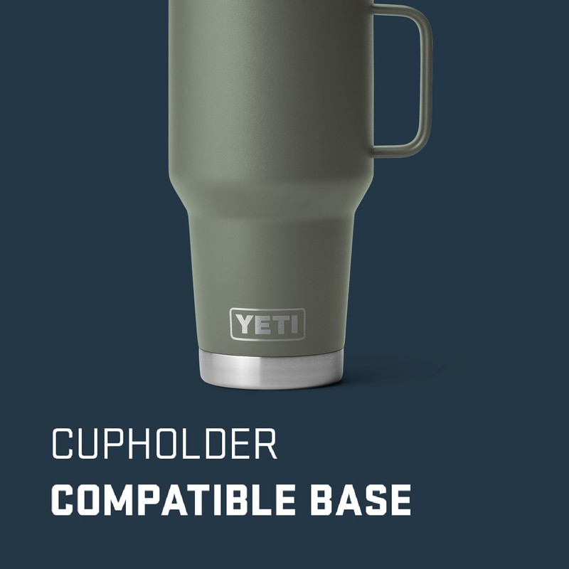 YETI Rambler 30 oz Travel Mug, Stainless Steel, Vacuum Insulated