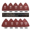 104Pcs Oscillating Tool Detail Sanding Pads, 2Pcs Triangle Sanding Pads