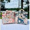 Kwang Min Floral Insulated Lunch Bag for Women,Reusable Lunch Box,Large
