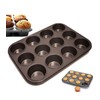 VapourOn 12 Cup Large Muffin Pan, Non-Stick Non-Stick Coated Cupcake