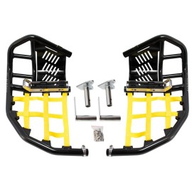 Alba Racing Raptor 700 660 Nerf Bar Nets  Fits Alba Tusk  with heel guards Yellow J