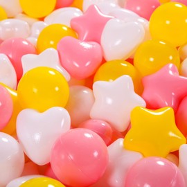 Star Ball Pit Balls for Toddlers -100pcs Macaron Soft Plastic Balls Phthalate Free BPA Free Crush Proof Play Balls Play Tent Pool Playhouse Playpen Party Decoration.