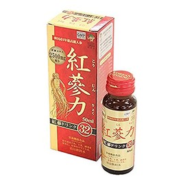 【セット品】【高麗貿易ジャパン】 紅参ドリンク 紅参力32 50ml×10本セット （こうじんりょく）