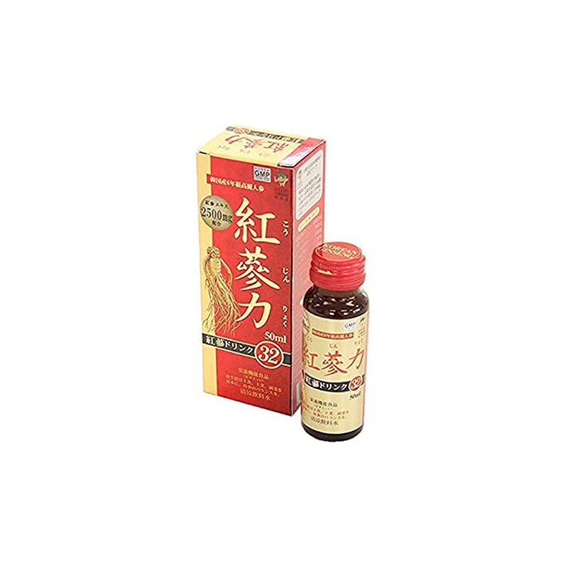 【セット品】【高麗貿易ジャパン】 紅参ドリンク 紅参力32 50ml×10本セット （こうじんりょく）