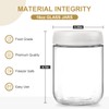 NETANY 6-pack 16oz Glass jars with Airtight Lids, Overnight Oats
