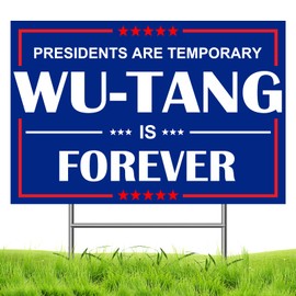DP BOUTIQUE Forever Sign Presidents are Temporary Yard Sign with Metal Stake, Double Sided, for Patio, Lawn, Garden and Club, 18”x12”,1 Pack