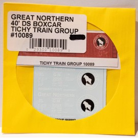 Tichy Train Group HO #10089 Railroad Decal Set -- Great Northern 40' Double-Shea
