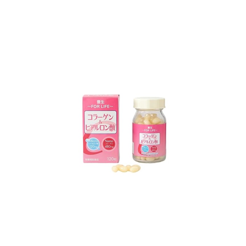 【丸藤】豊生 コラーゲン＆ヒアルロン酸 120粒
