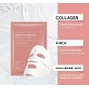 Bio-Collagen Face Mask, Hydrating Pore Minimizing Sheet Masks, 4 Pieces
