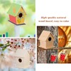 Wood Bird House Craft Wood Bird House Kit DIY Wooden