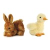 Aurora 2Piece Plush Mini Flopsies Bundle, Bitty Bunny & Duckling,