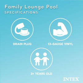 Intex 57190EP B01E0W4L58 Family Lounge Pool, 6x20x20 Blue