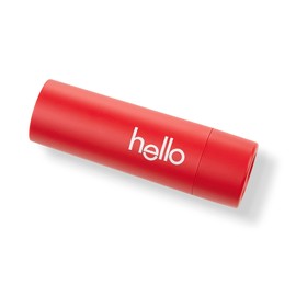 Hello Moisturizing Vegan Lip Balm, Strawberry, Beeswax Free, Petrolatum Free, and Parabens Free, 0.15 Ounce, 1 Pack