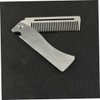 Minkissy Beard Comb for Men Stainless Steel Folding Hairdressing Comb