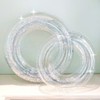 Clear Thick Inflatable Swimming Ring for Adults & Kids, Internet Celebrity Transparent Sequin Float (Model 겨lf833) Ring +60 5ea