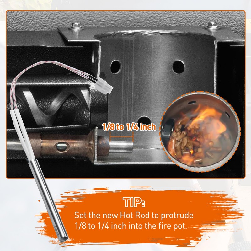 KIT0255 Hot Rod Igniter Replacement for Traeger D2 Pellet Grills