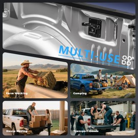 Esevalia Heavy Duty Truck Bed Tie Down Anchors Compatible with 2015-2025 Ford F150 F250 F350 & Raptor Aluminum Alloy Removable F150 Bed Tie Downs Truck Cargo Bed Accessories 4 Pack