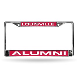 Rico Louisville Cardinals Chrome Metal Alumni License Plate Frame Holder