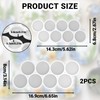 16 Cavity Set of 1.25'' 1.5'' Shiny Flat Circle Silicone