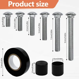 Color Guard Weight Anchor Set for Color Guard Flag and Pole,Include 6 Pcs Heavy Duty Flag Pole Cap, 4 Pcs Plastic Black End Cap Tips& 2 Pcs Color Guard Tape,Flag Weights for Standard Practice Pole