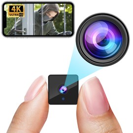 4K Wireless WiFi Camera,1800mAh Battery,Upgrade 4K Outdoor Wireless Baby Monitor Home Security Camera Tiny Office Secret Surveillance Cams with Video Recording AI Human Detection Auto Night Vision