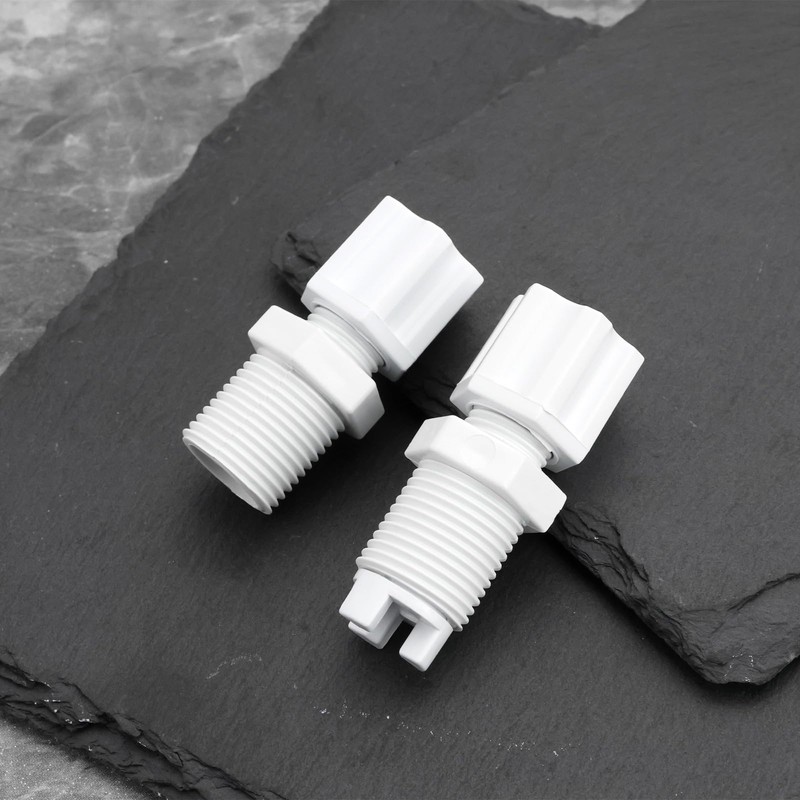 LT Easiyl 2pcs Chlorinator Check Valve Compression Nut Inlet Fitting