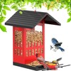 Squirrel Proof Bird Feeder for Outdoors Hanging, Metal Wild Bird