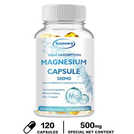 Xemenry - Magnesium (Glycinate) Supplement - 500MG - Premium Ingredients, Maximum Potency - Made in the USA