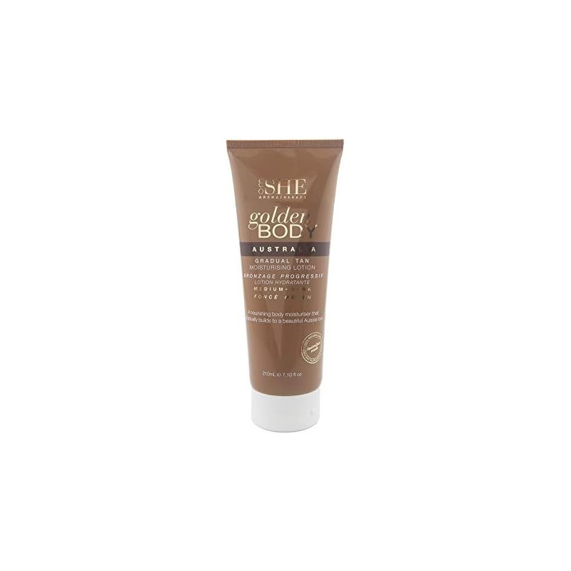 Om SHE Aromaterapia Cuerpo Dorado Bronceado gradual - Medio a