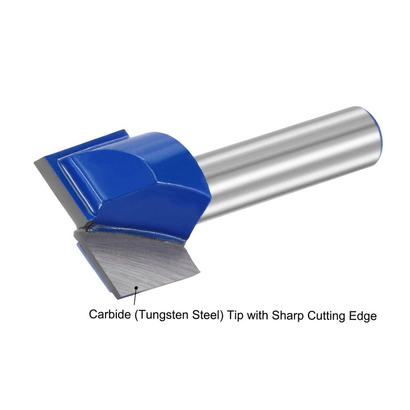 sourcing map 20mm Dia 8mm Shank Bottom Cleaning Router Bit,