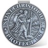CYOUNG St. Christopher Medal for Car – Travel Protection Visor