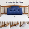 Z-hom Large Wedge Pillow Headboard, Twin Triangular Headboard Pillow, Reading
