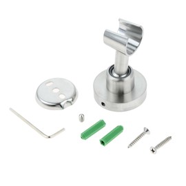 dophee Shower Head Holder, 304 Stainless Steel Shower Head Bracket 360 Degree Angle Adjustable Bathroom Shower Spray Holder with Mounting Screws