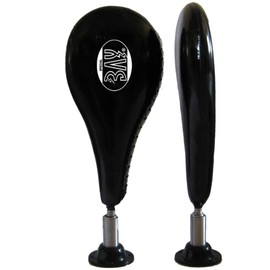 BAY® Fun Wall Punch Pad with Spring, Black - Punch Cushion, Punch Ball, Speed Ball, Double Single Centre, Black Red Wall Boxing Cushion, Wall Boxing Cushion, Wall Boxing Cushion, Wall Boxing Cushion