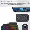 Zunate Half Hand Gaming Keyboard and Mouse Combo, 3 in
