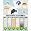 MSKEI Adhesive Hat Hooks for Wall - 2 Different Ways