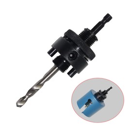 Zaagot 1/4" Hex Shank Arbor for Hole ith 1/4" HSS Pilot Drill Fit Hole s 32-210mm