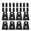 8pcs Black Car Door Hinge Cover Trim for Jeep Wrangler