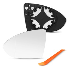 SNEMEEY Driver Side Mirror Replacement for Volkswagen VW Golf MK7 2013-2018, Golf Gti 2013-2018, VW Golf MK7.5 2015-2019 - Left Side View Mirror Glass, Power Heated