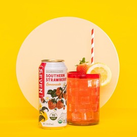 Seven Teas  Lemonade Southern Strawberry  16 Fl Oz